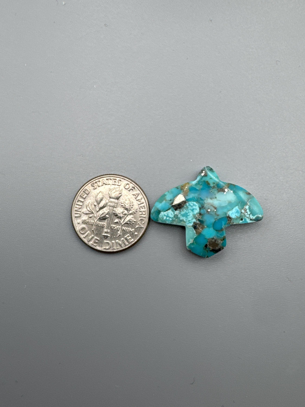 Kingman Turquoise Cabochon Bird