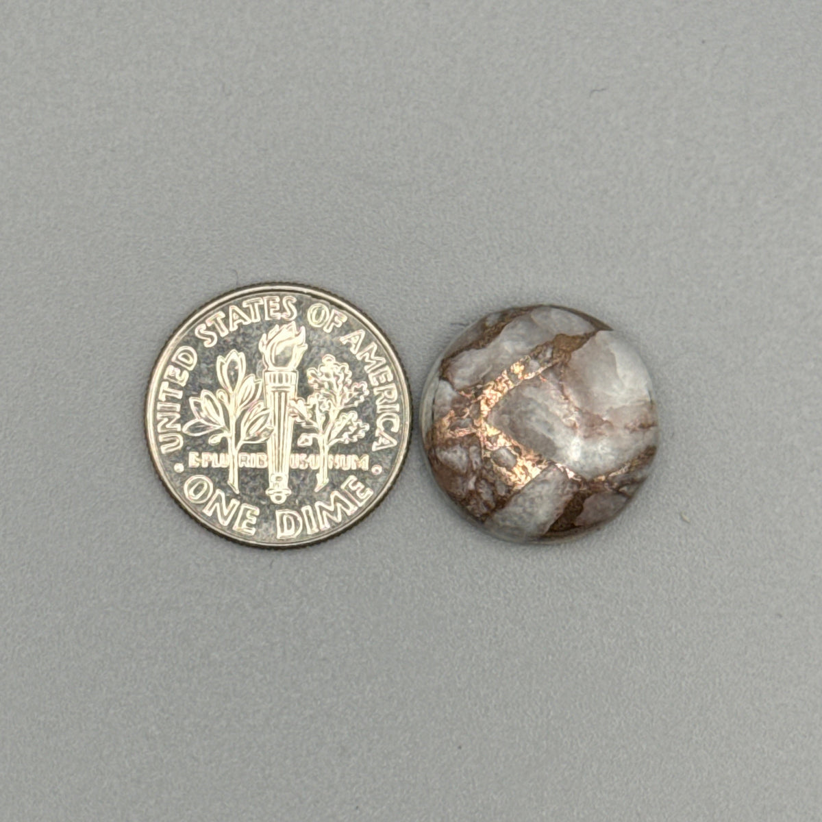 Quarts With Copper Cabochon