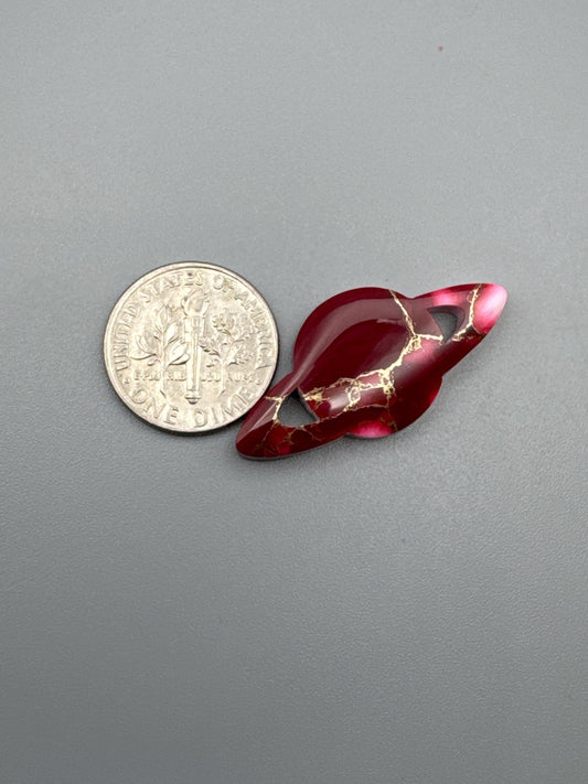 Red/white Cabochon Saturn (reconstructed)