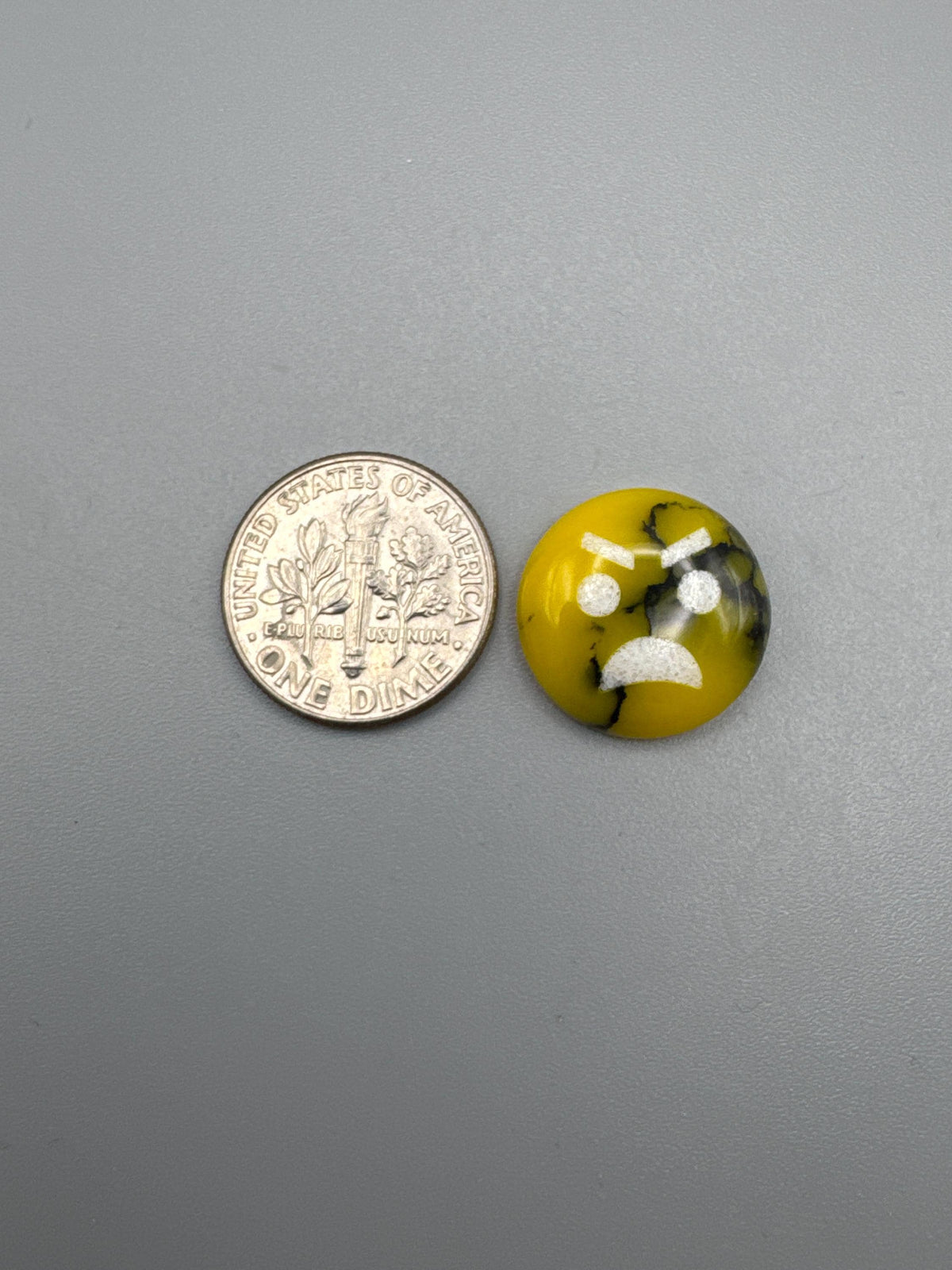 Emoji face Cabochon {reconstructed} stone