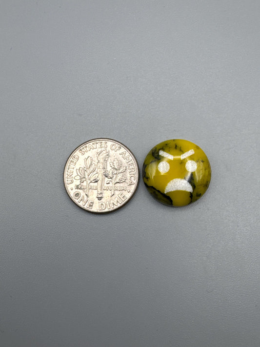 Emoji face Cabochon {reconstructed} stone