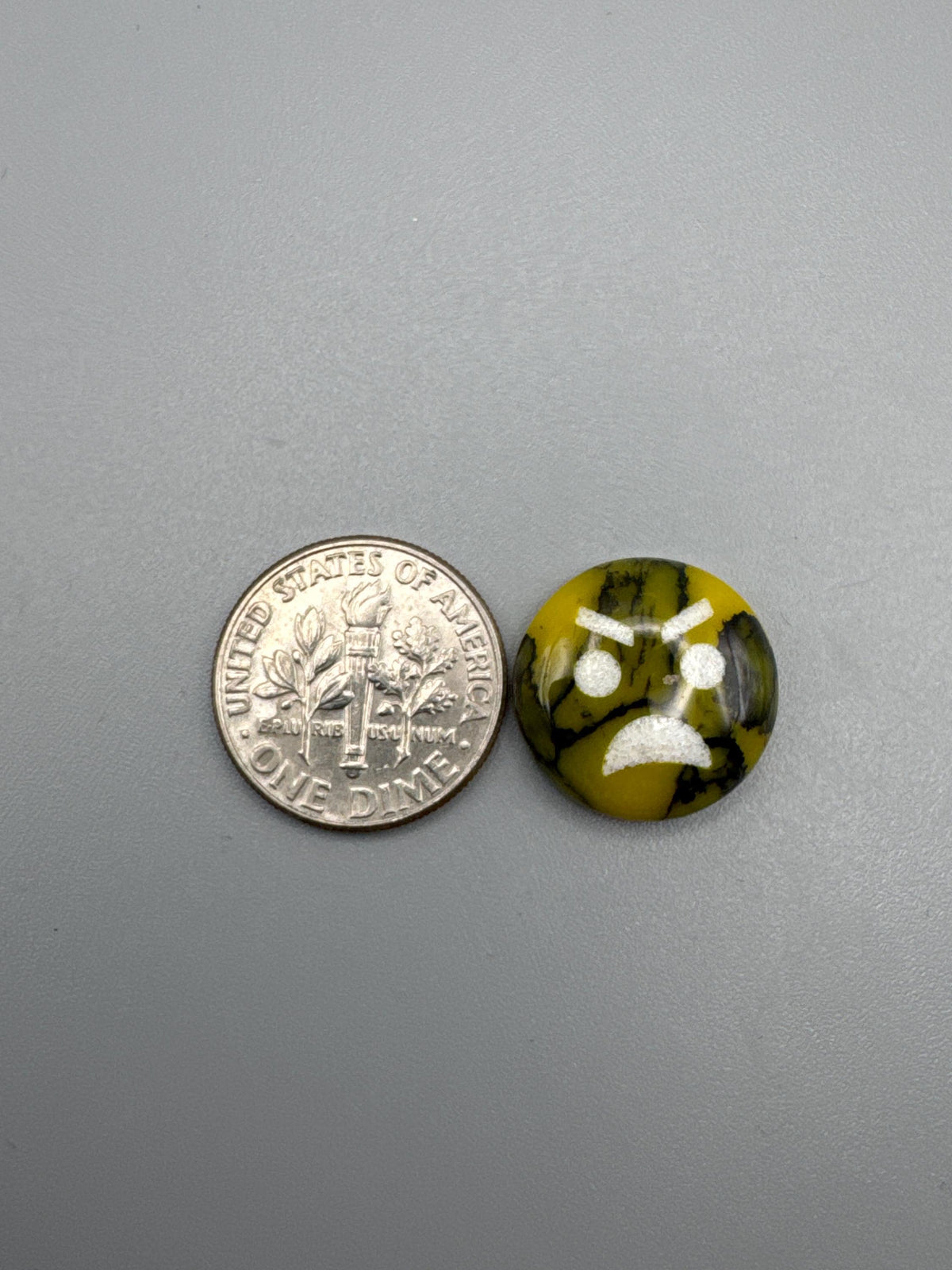 Emoji face Cabochon {reconstructed} stone