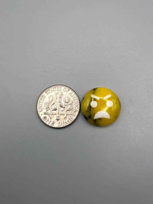 Emoji face Cabochon {reconstructed} stone