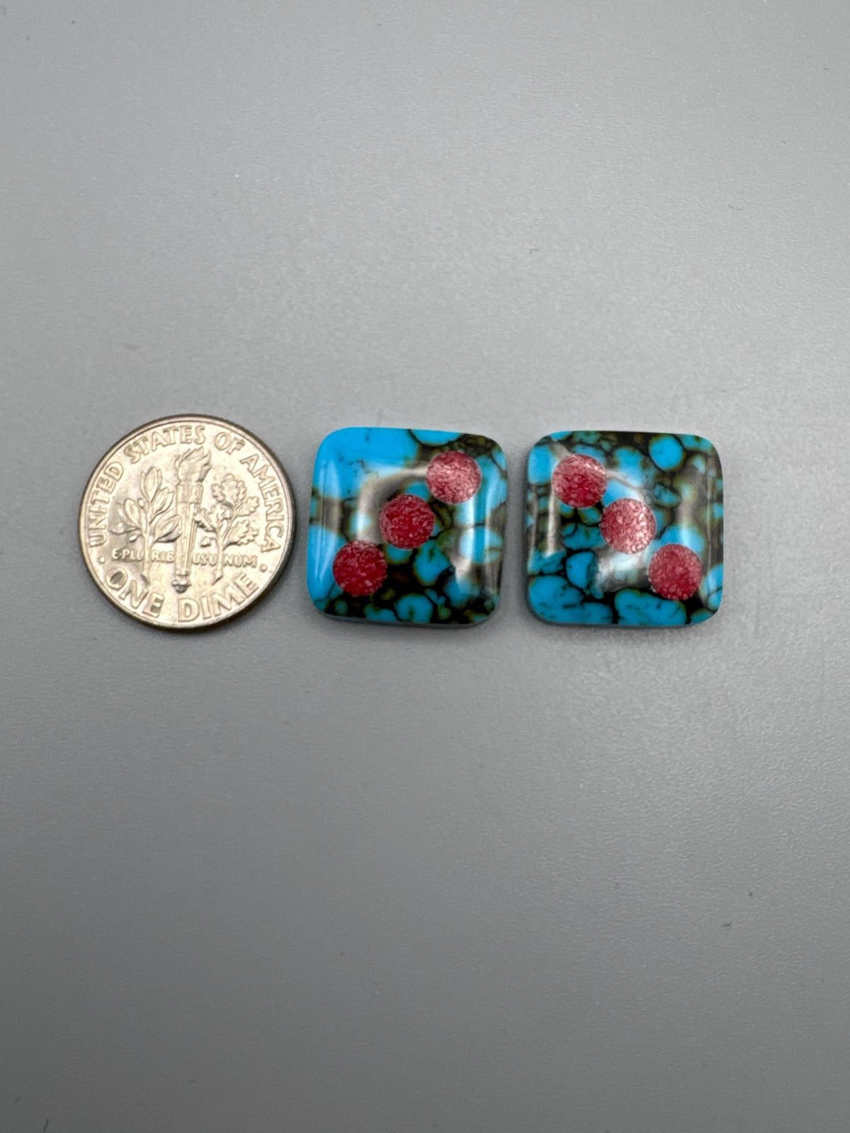 Dice Cabochon inlay . Cabochon Dice set (reconstructed)