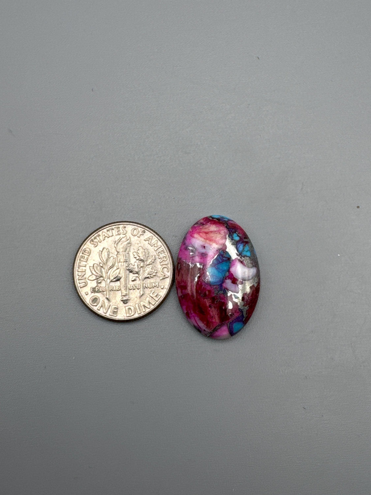 Spiny Oyster/Kingman Turquoise Cabochon set
