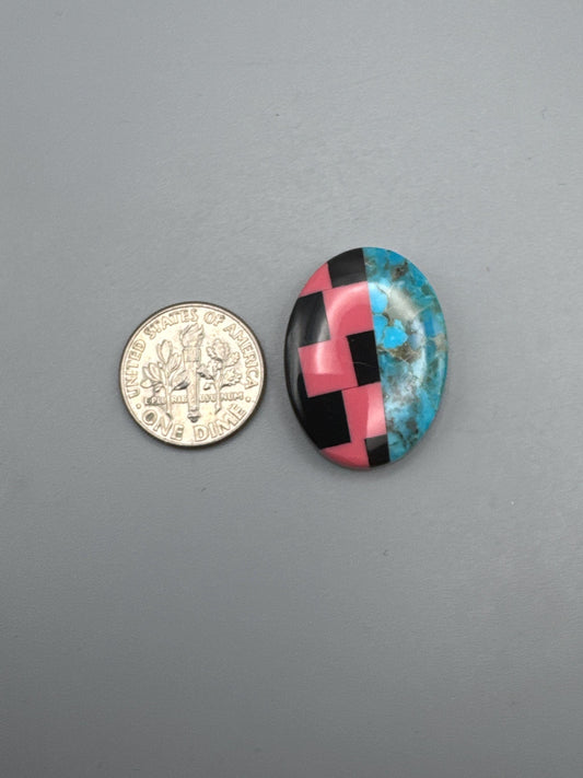 intarsia cabochon