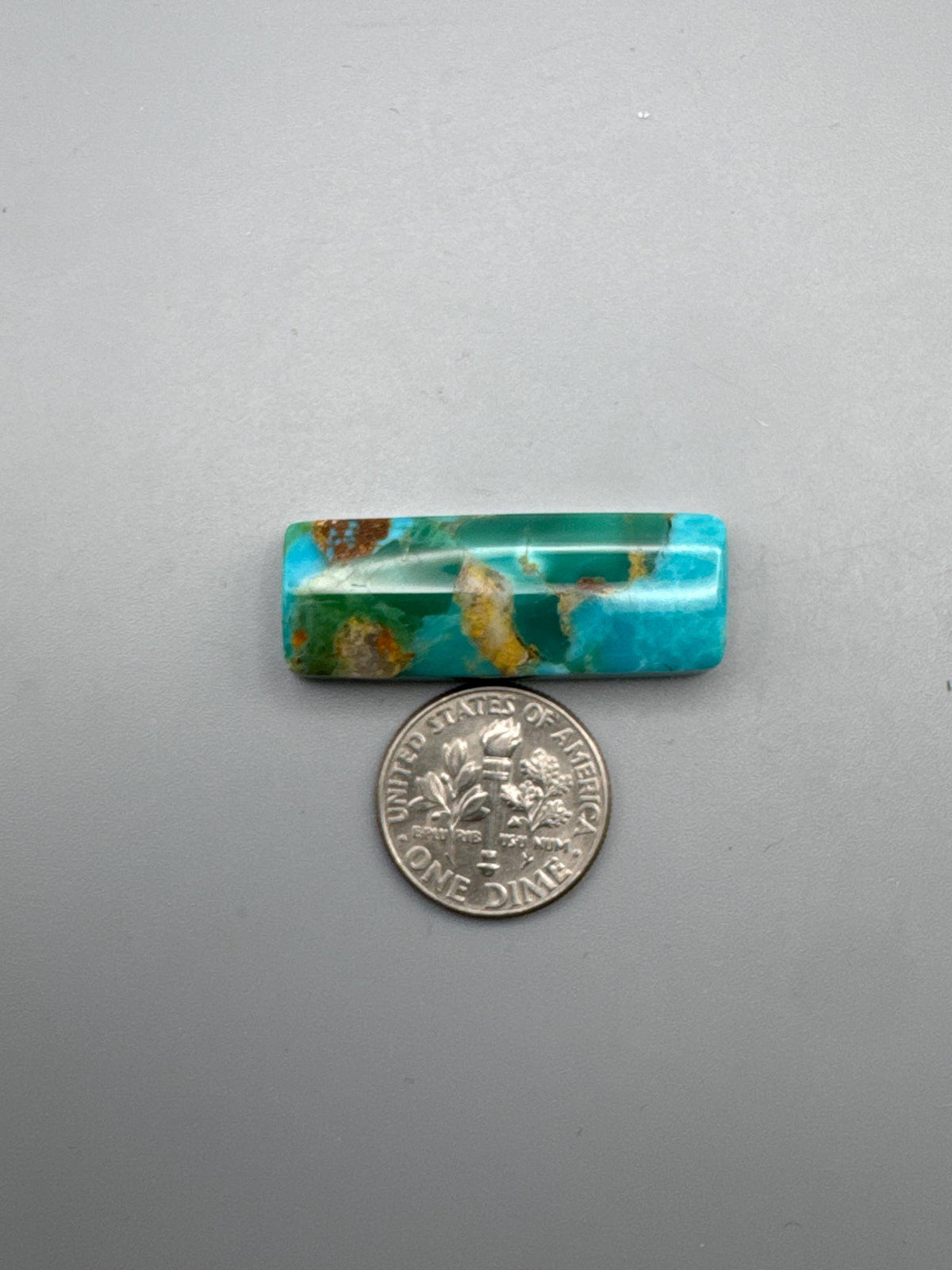 Kingman Turquoise Cabochon Bar