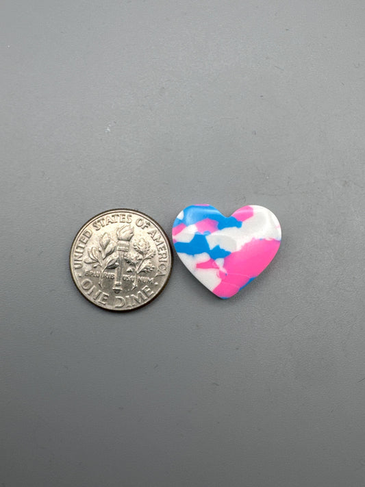 Pink/Blue/White Cabochon (reconstructed) stone