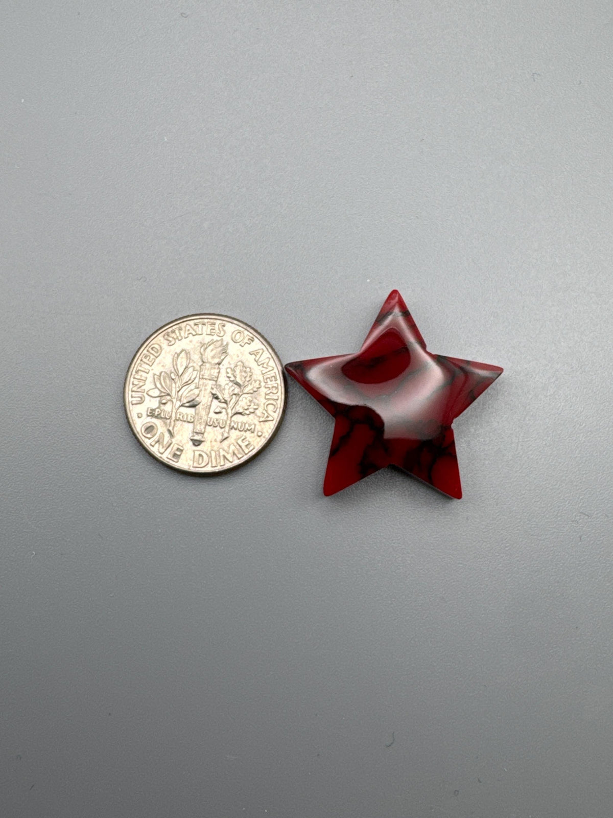 Bloody Basin Jasper red black matrix cabochon Star