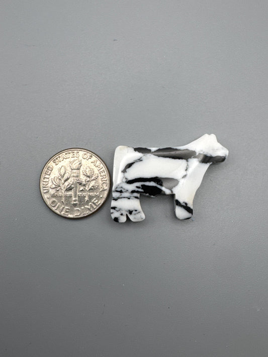 Black/white (reconstructed) White Buffalo Cow