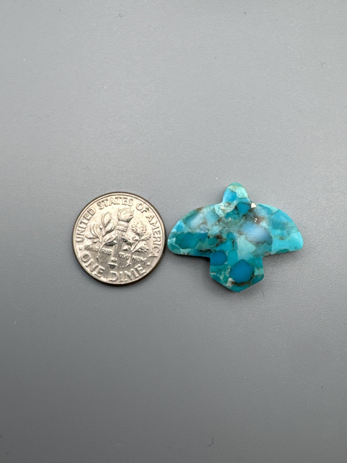 Kingman Turquoise Cabochon Bird