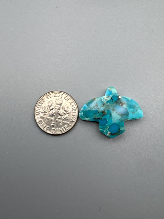 Kingman Turquoise Cabochon Bird