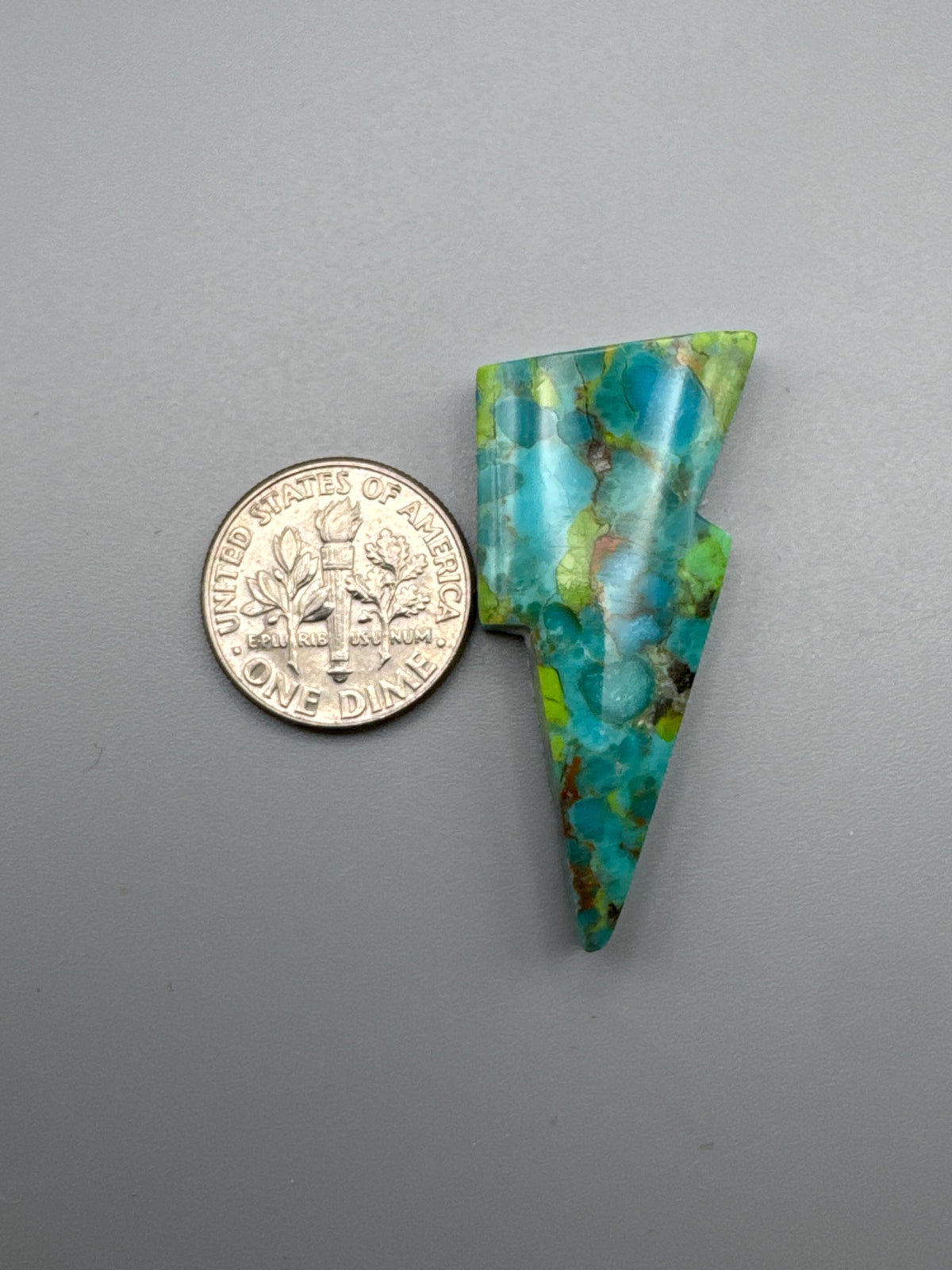 Kingman Turquoise lightning bolt Cabochon