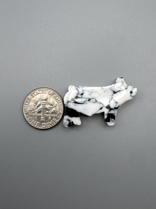 Black/white (reconstructed) White Buffalo Pig