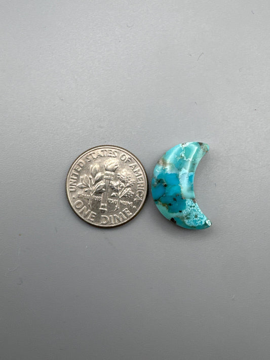 Kingman Turquoise Cabochon Moon