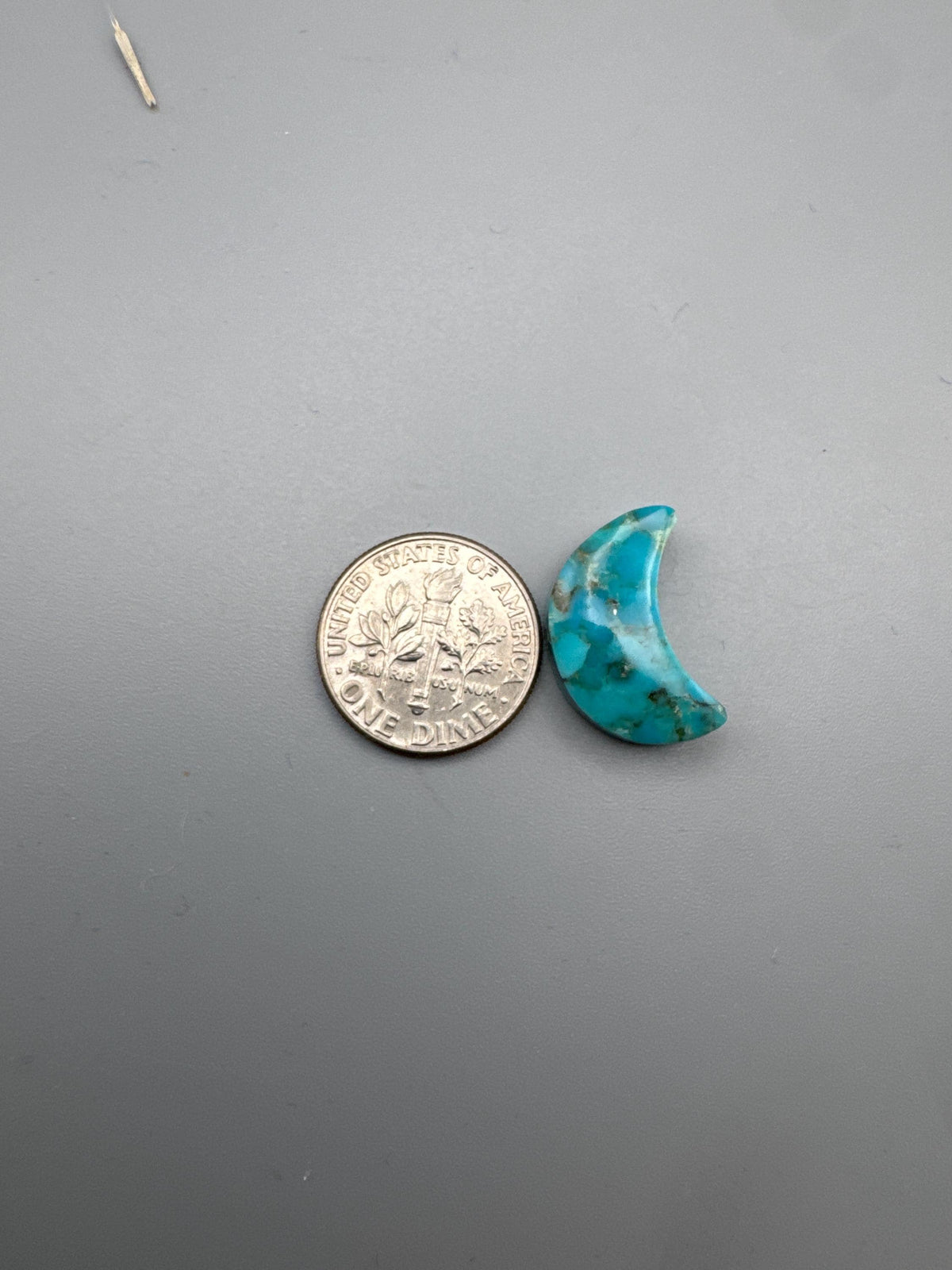 Kingman Turquoise Cabochon Moon