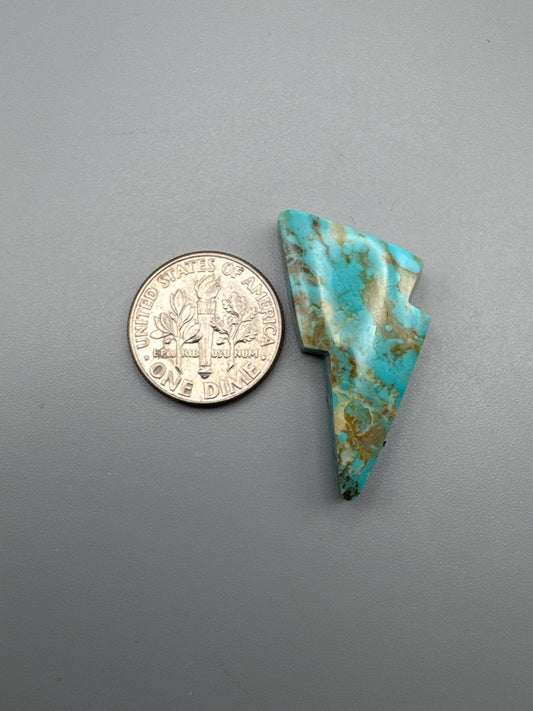 Kingman Turquoise lightning bolt Cabochon