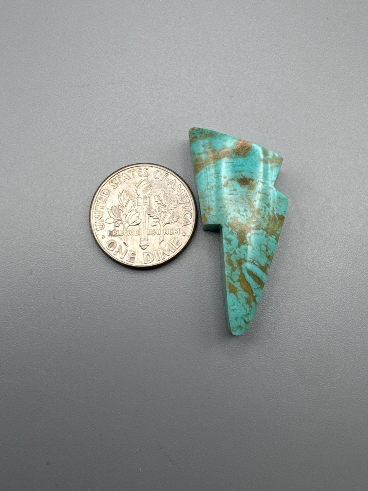 Kingman Turquoise lightning bolt Cabochon