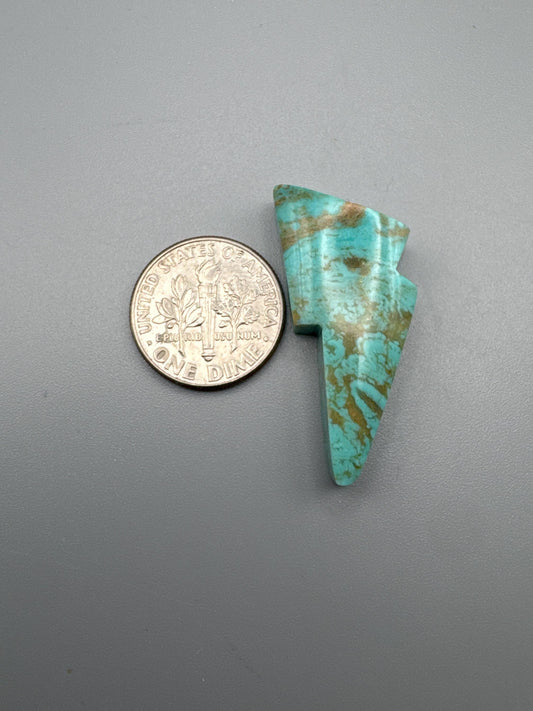 Kingman Turquoise lightning bolt Cabochon