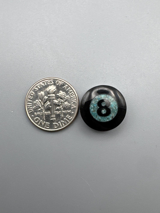 8 Ball Cabochon turquoise Inlay
