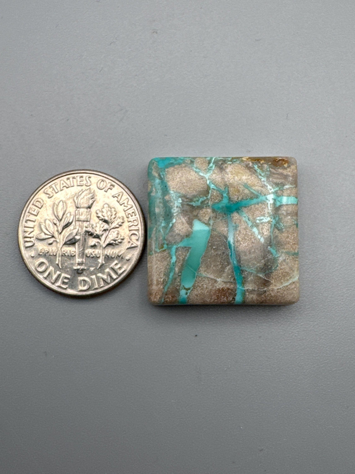 Natural carico Lake Ribbon Turquoise Cabochon