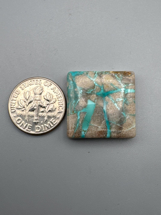 Natural carico Lake Ribbon Turquoise Cabochon