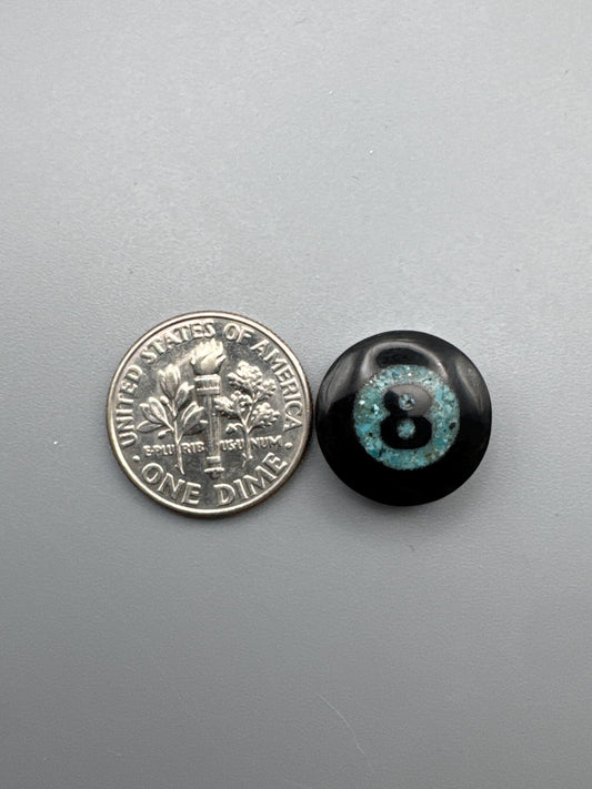8 Ball Cabochon turquoise Inlay
