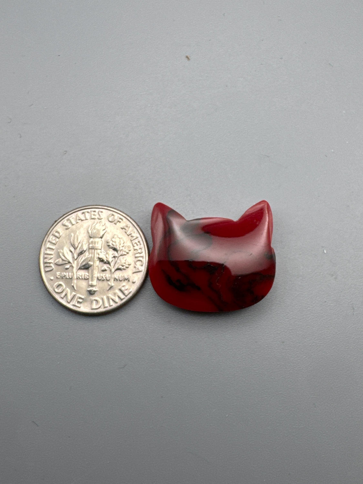 Bloody Basin Jasper red black matrix cabochon cat