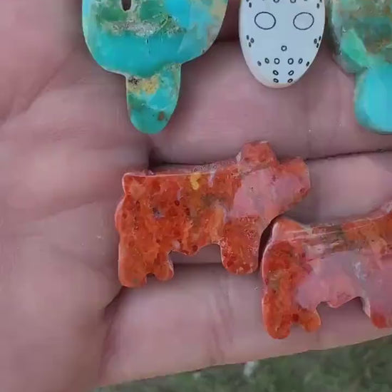Kingman Turquoise Cactus Cabochon