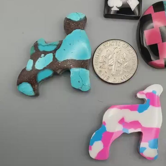 intarsia cabochon