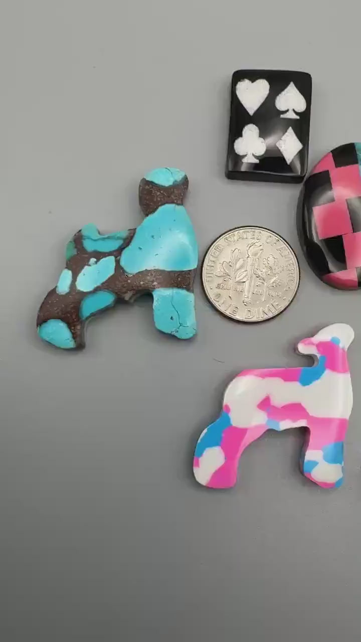 intarsia cabochon