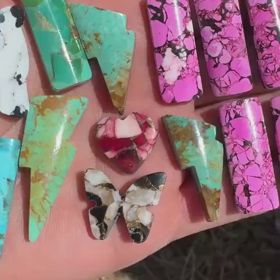 magnesite Cabochon  Bar