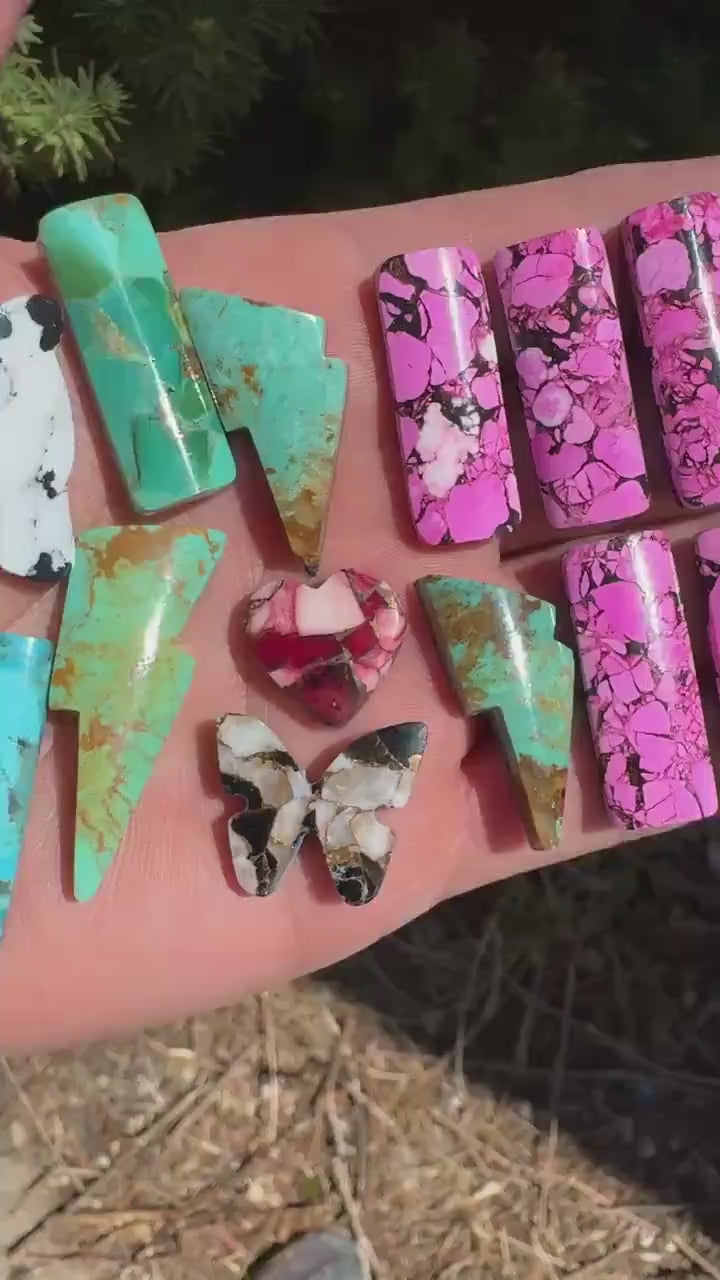 magnesite Cabochon  Bar