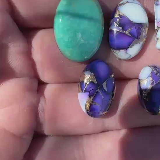 Kingman lavender Dahlia  Cabochon