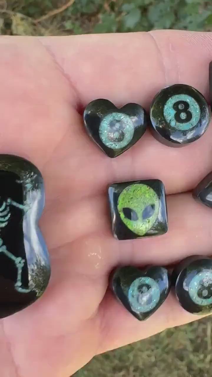 8 Ball Cabochon  Inlay